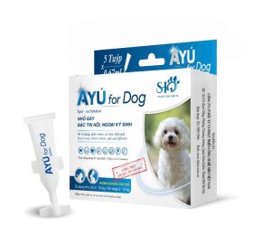 Thuốc nhỏ mắt trị ký sinh trùng bên trong và bên ngoài AYU CHO CHÓ