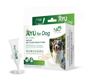 Thuốc nhỏ mắt trị ký sinh trùng bên trong và bên ngoài AYU CHO CHÓ