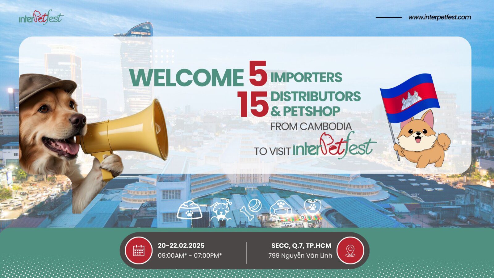 Cambodian buyers at InterPet Expo Việt Nam