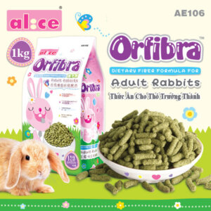 Thức ăn Alice Orfibra cho thỏ trưởng thành – 1kg – AE106